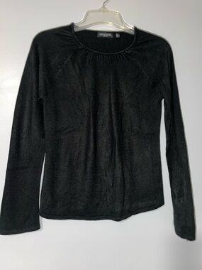 🖤Notations Black Women's Long-Sleeve Crewneck Sweater